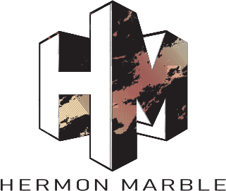 The logo of hermon-marble 