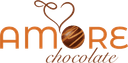 A logo for Amore Chocolate
