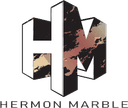 The logo of hermon-marble
