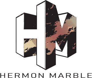 The logo of hermon-marble